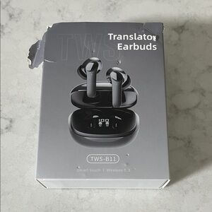 TWS-B11 Wireless Translator Earbuds - Black